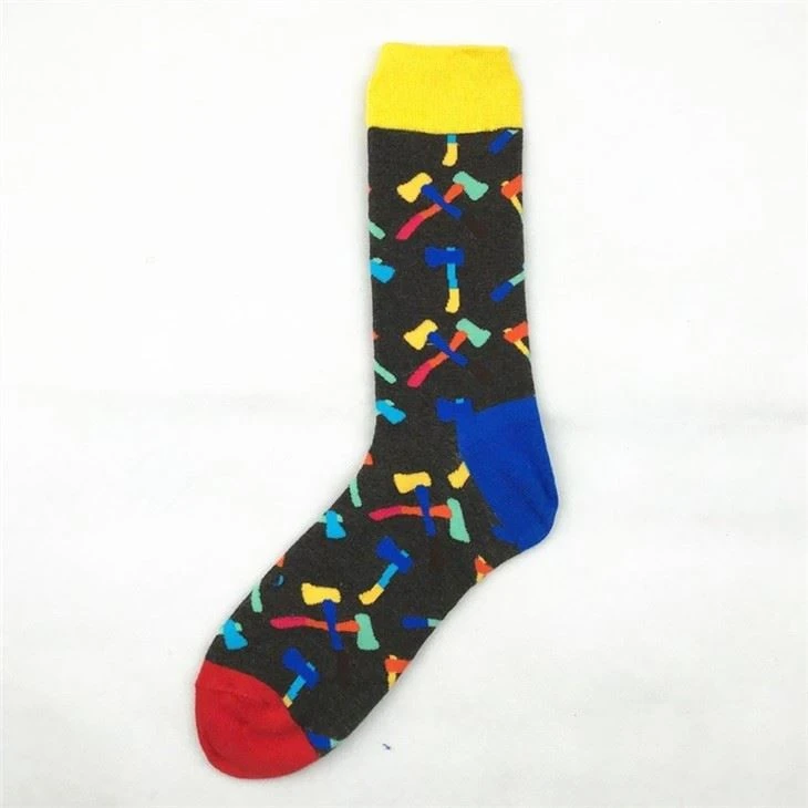 Men'S Crew Jacquard Dress Socks