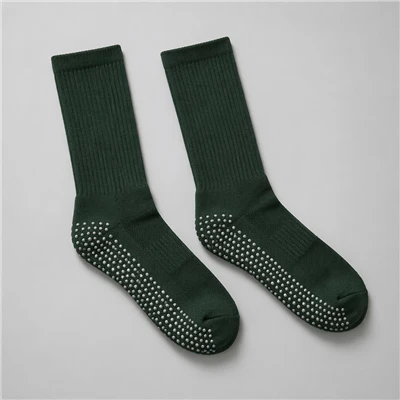 Meias Grip de Futebol Verde Escuro Heat Press Crew